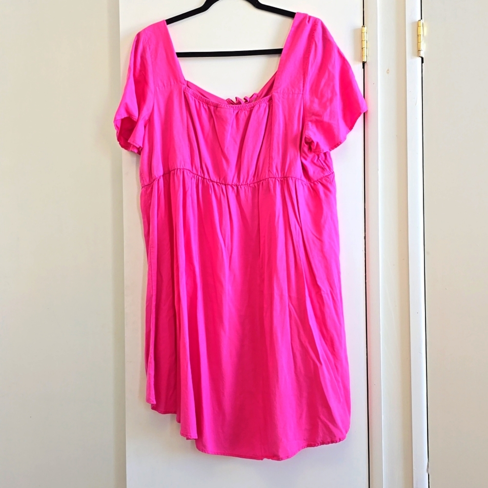 Torrid Pink High Low Tunic Dress 2 NWOT